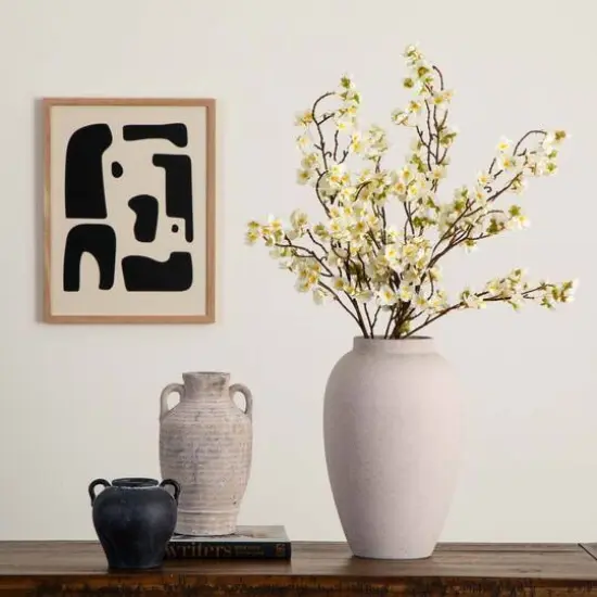 41" White Cherry Blossom Flower Stems, 3ct. {3}