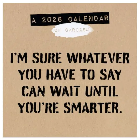 2026 Anti-Affirmations & Sarcasm Mini Calendar {1}