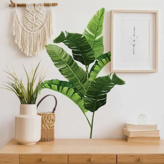 RoomMates Banana Leaf Peel & Stick Wall Decals {4}