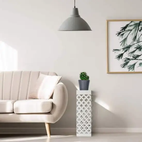 NEX&trade; White Square Umbrella Stand Rack {6}