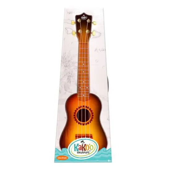 Salus KaKo'o 21" Sunburst Professional Wooden Ukulele Set {7}