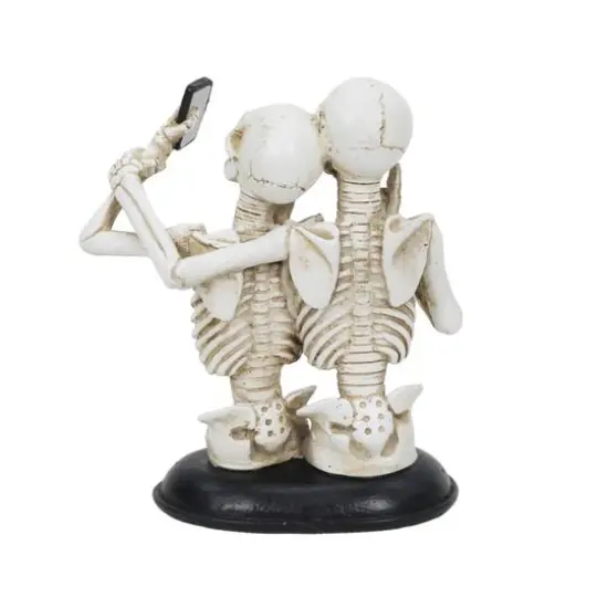 6.25" Skeleton Couple Selfie Tabletop D&eacute;cor by Ashland&reg; {3}