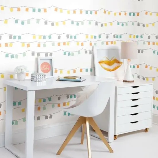 RoomMates Lanterns Peel & Stick Wallpaper Pastel {5}