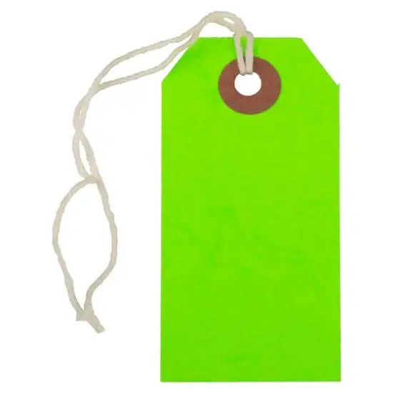 JAM Paper Gift Tags, 100ct. Neon Green {1}