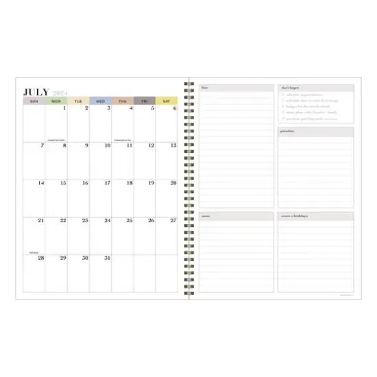 TF Publishing 2024 - 2025 Mediterranean Picnic Large Spiral Planner {3}