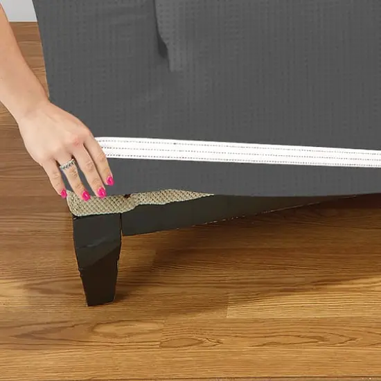 Home Details Waffle Design Loveseat Furniture Slipcover Gray {5}