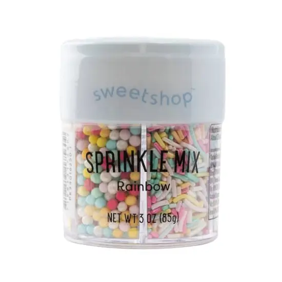 Sweetshop&trade; Rainbow Sprinkle Mix 6 Cell Jar, 3oz. {1}