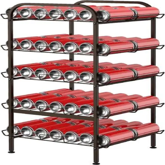 NEX&trade; 31" Bronze Freestanding 5-Tier Water Bottle Organizer {7}