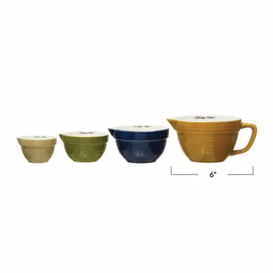 Hello Honey&reg; Stoneware Batter Bowl Measuring Cup Set {7}