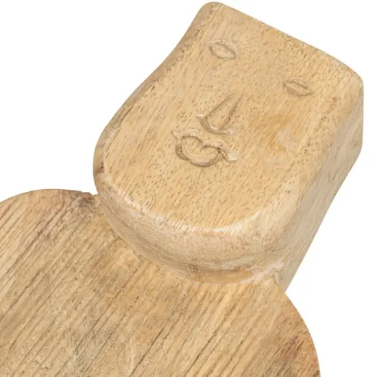 Hello Honey&reg; Hand-Carved Mango Wood Cutting Board with Face Handle {8}