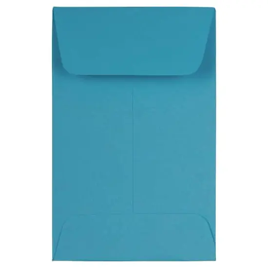 JAM Paper 2.25" x 3.5" Coin Envelopes, 50ct. Blue {1}