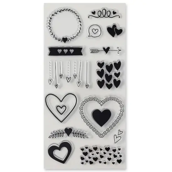 Hearts Clear Stamp Set by Recollections&trade; {1}