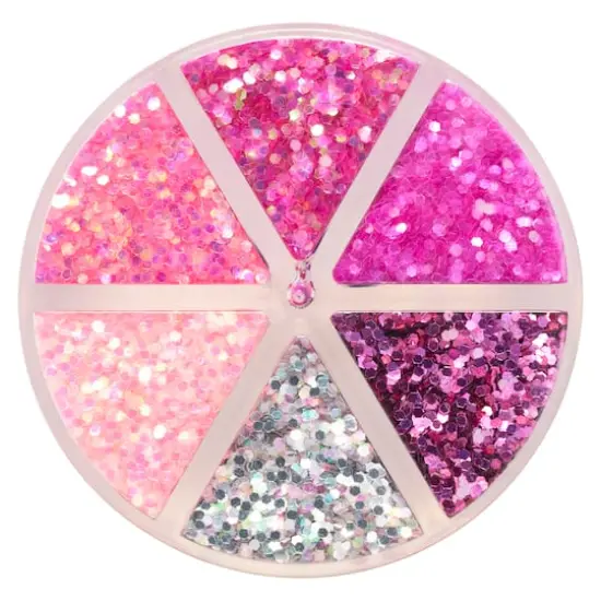 Chunky Polyester Glitter Mix by Recollections&trade; Pink {1}
