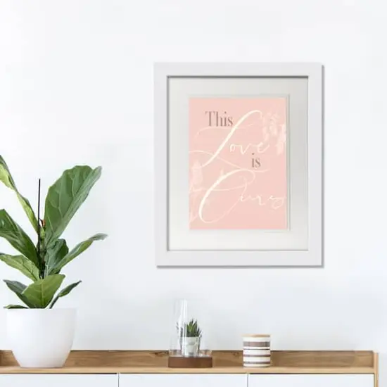 11" x 14" This Love Is Ours White Framed Print Wall Art {3}