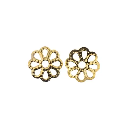 John Bead Must Have Findings 6mm Bead Cap Filigrees Gold {4}