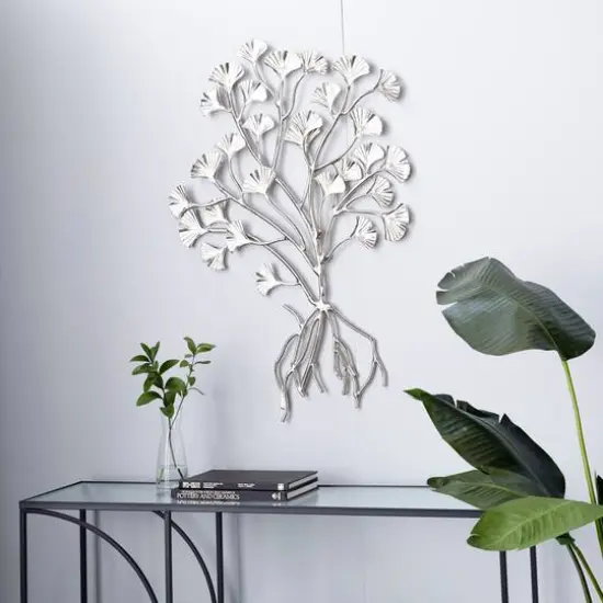 39" Silver Floral Glam Wall D&eacute;cor {7}