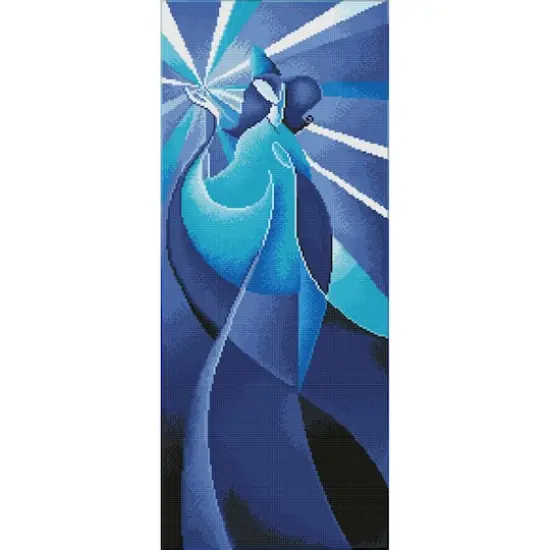 Diamond Dotz&reg; Intermediate Blue Madonna Diamond Art Painting Kit {1}