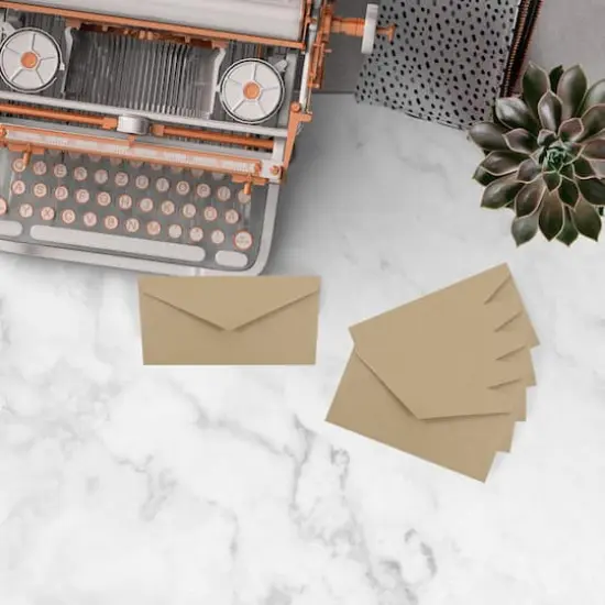 JAM Paper 3.875" x 7.5" Monarch Premium Envelopes, 50ct. Brown Kraft {5}