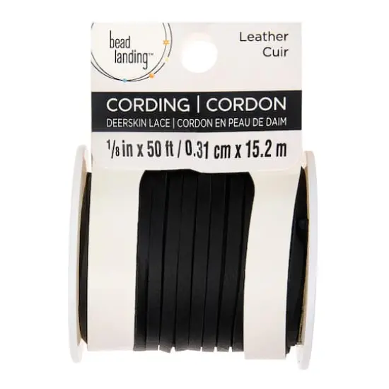 Bead Landing&trade; Deerskin Lace Black {4}