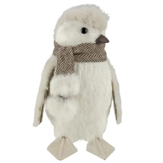 8" Ivory Sisal Penguin Christmas Figure {7}