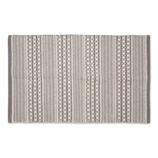 DII&reg; Gray Dobby Stripe Hand-Loomed Rug, 2ft. x 3ft. {1}