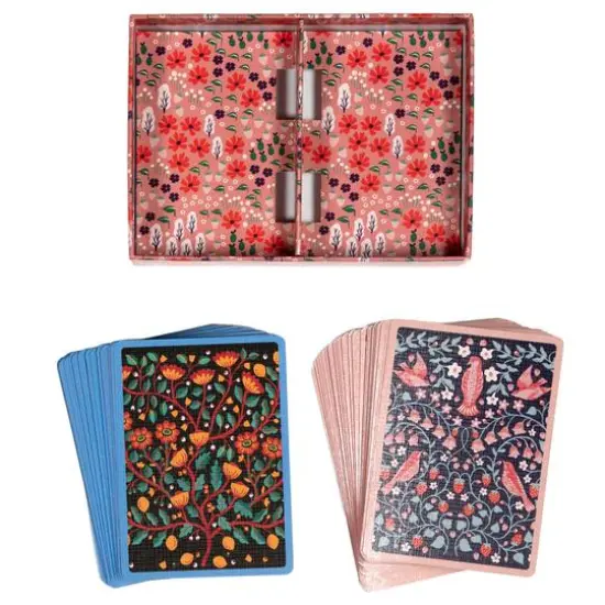 eeBoo Piece & Love Birds & Flowers Playing Card Decks {1}
