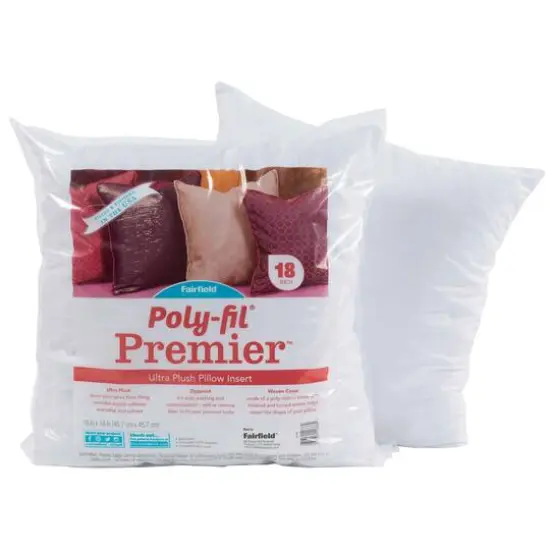 Poly-Fil&reg; Premier&trade; 8ct. Pillow Insert, 18'' x 18'' {3}