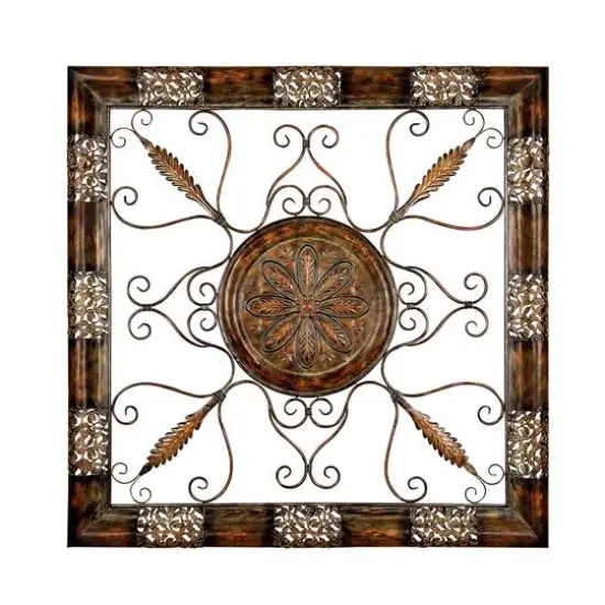 45" Brown Metal Rustic Wall D&eacute;cor {1}