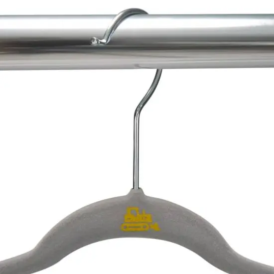 Simplify Kids Velvet Hangers, 100ct. Light Gray {6}