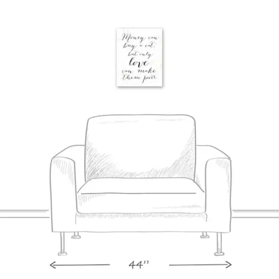 Money Can Buy a Cat Canvas Wall Art {5}