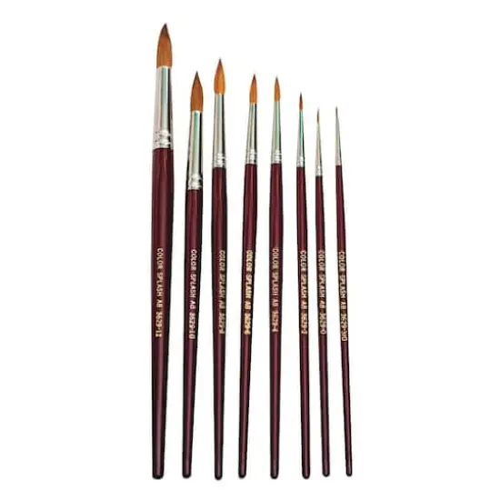 S&S Worldwide&reg; Red Sable Watercolor Brush Set {1}
