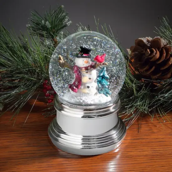 Haute Decor Snowburst&trade; Animated Snowman Christmas Snow Globe {3}