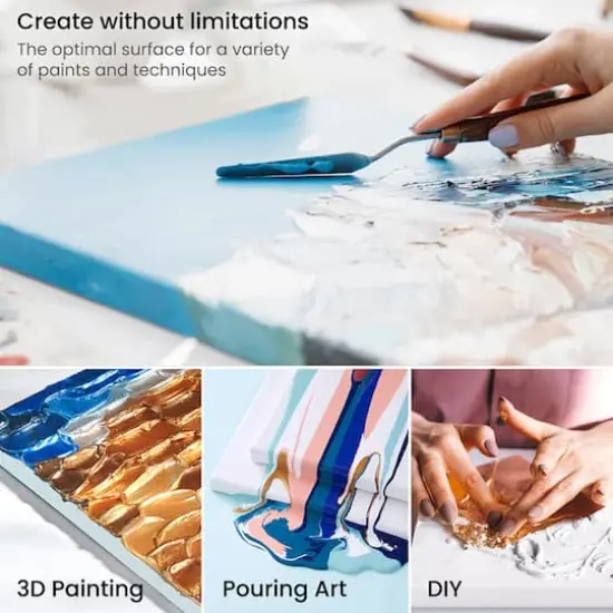 Arteza&reg; 8" x 10" White Stretched Canvases, 12ct. {5}