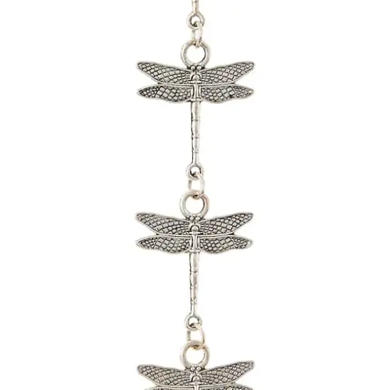 Silver Plated Dragonfly Connectors, 28mm by Bead Landing&trade; {1}