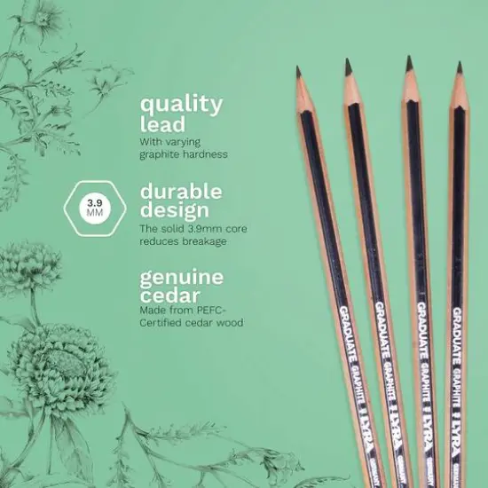 Lyra Graduate Student-Grade Graphite Pencils, 12ct. {4}