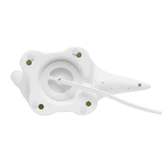 Simple Designs 11" White Porcelain Dinosaur Table Lamp {9}