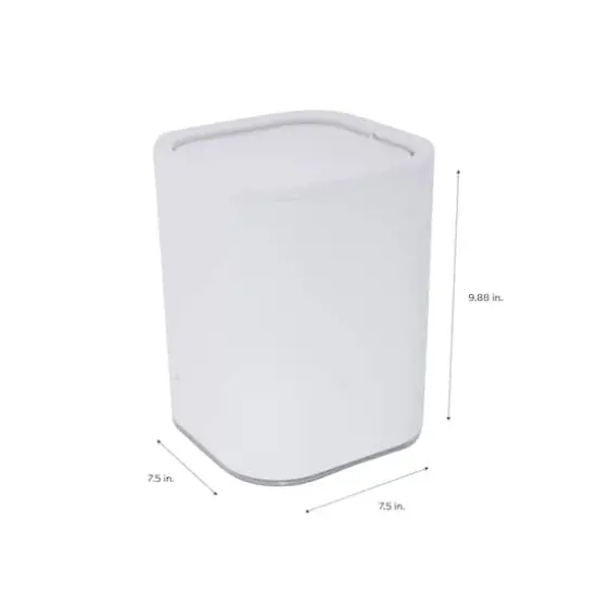 Bath Bliss White Acrylic 8L Waste Bin {5}