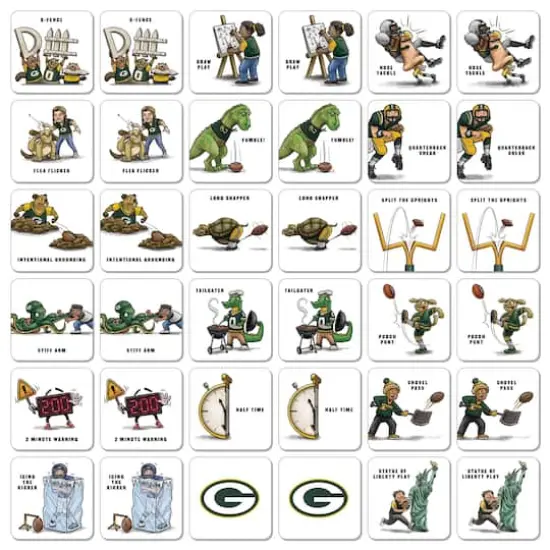 NFL Memory Match Game Green Bay Packers {4}