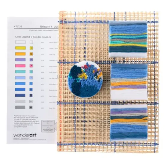 WonderArt&reg; Unicorn Latch Hook Kit {5}