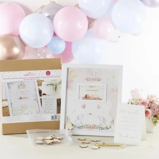 Kate Aspen&reg; Pink Elephant Baby Shower Guest Book Alternative {4}