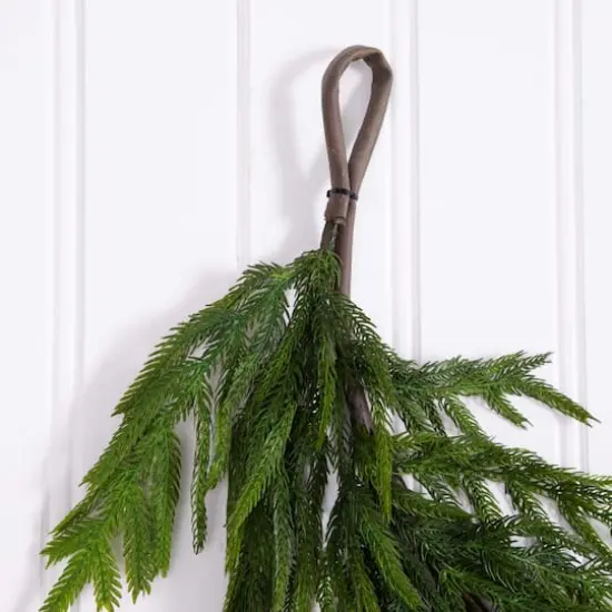 8ft. Artificial Real Touch Norfolk Island Pine Garland with Natural Look {6}