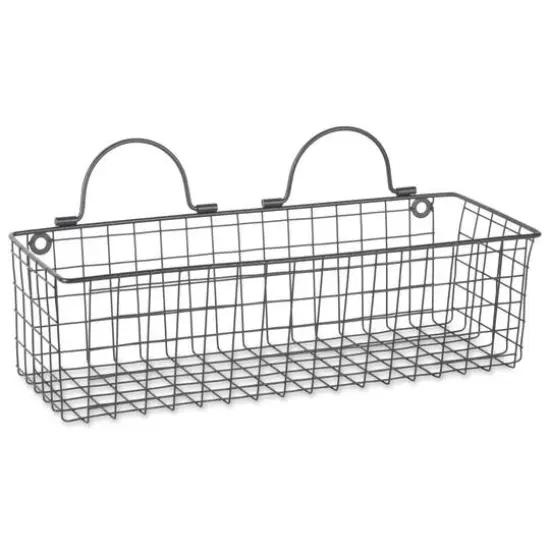 DII&reg; Medium Wire Wall Baskets, 2ct. Black {6}