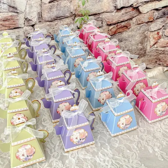 Kate Aspen&reg; Tea Time Party Assorted Favor Box Set {1}