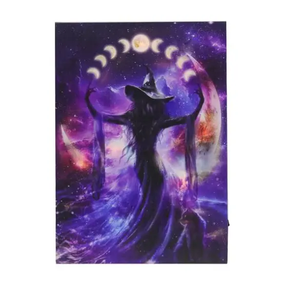 17" x 23.5" Witch with Moons LED Wall D&eacute;cor by Ashland&reg; {3}