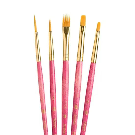 Princeton&trade; RealValue&trade; Golden Taklon 5 Piece Brush Set {3}