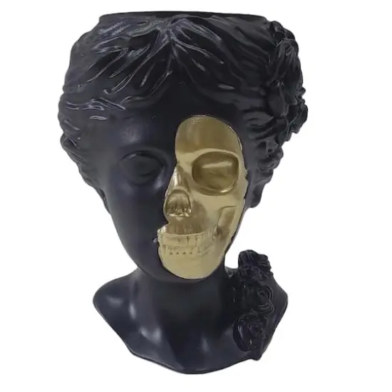 7.5" Golden Skull Mask Candle Holder by Ashland&reg; {1}
