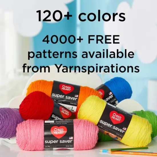 Red Heart&reg; Super Saver Ombre&trade; Yarn True Blue {7}