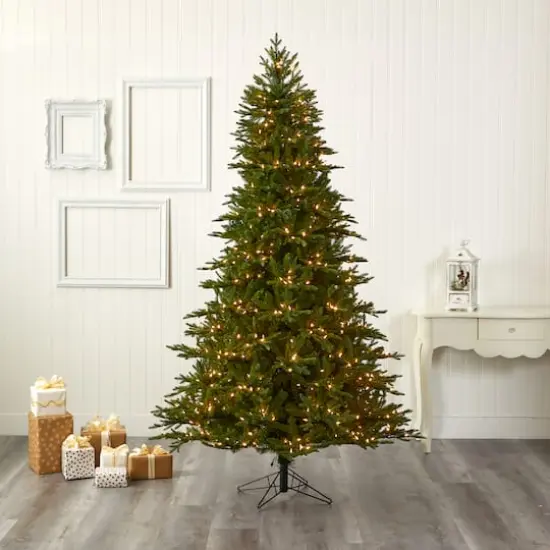 7.5ft. Pre-Lit Cambridge Fir Artificial Christmas Tree, Clear LED Lights {8}