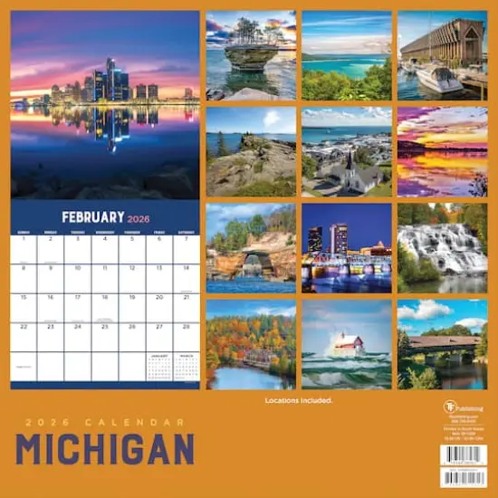 2026 Michigan Wall Calendar {6}