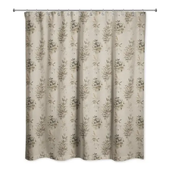 Pinecones on Brown Shower Curtain {3}